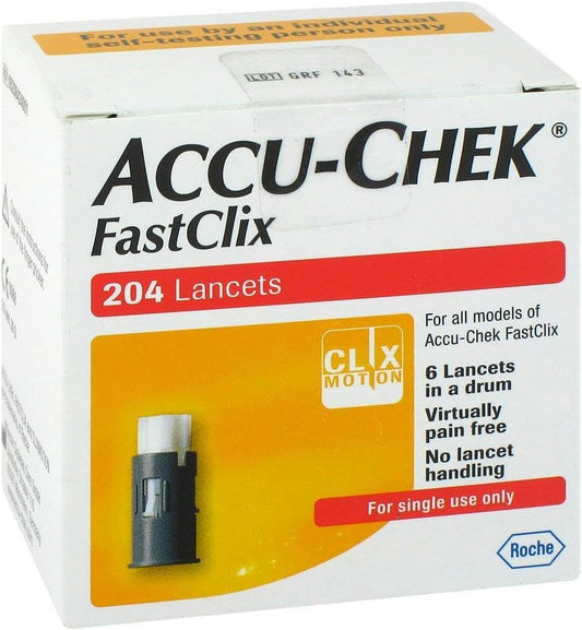 Lancete ACCU-CHEK FastClix - 200+4 lancete sterile pentru testarea convenabilă a glicemiei