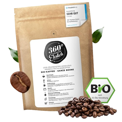 360° Premium Organic Honduras Highland Arabica Coffee Beans 1 kg